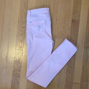 Pink Hudson mid ride jeans